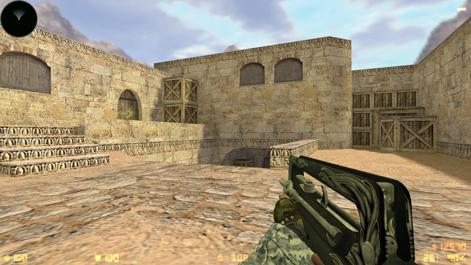 Скриншот  CS 1.6 New Spetsnaz сборка: 10 обновлений, 30 скинов оружия, черная тема меню и оптимизированный конфиг