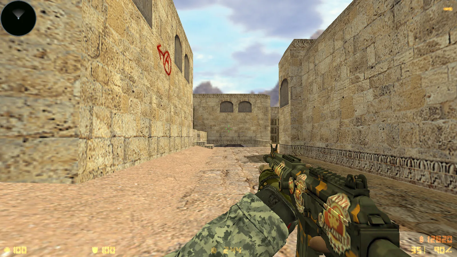 Скриншот  CS 1.6 New Spetsnaz сборка: 10 обновлений, 30 скинов оружия, черная тема меню и оптимизированный конфиг