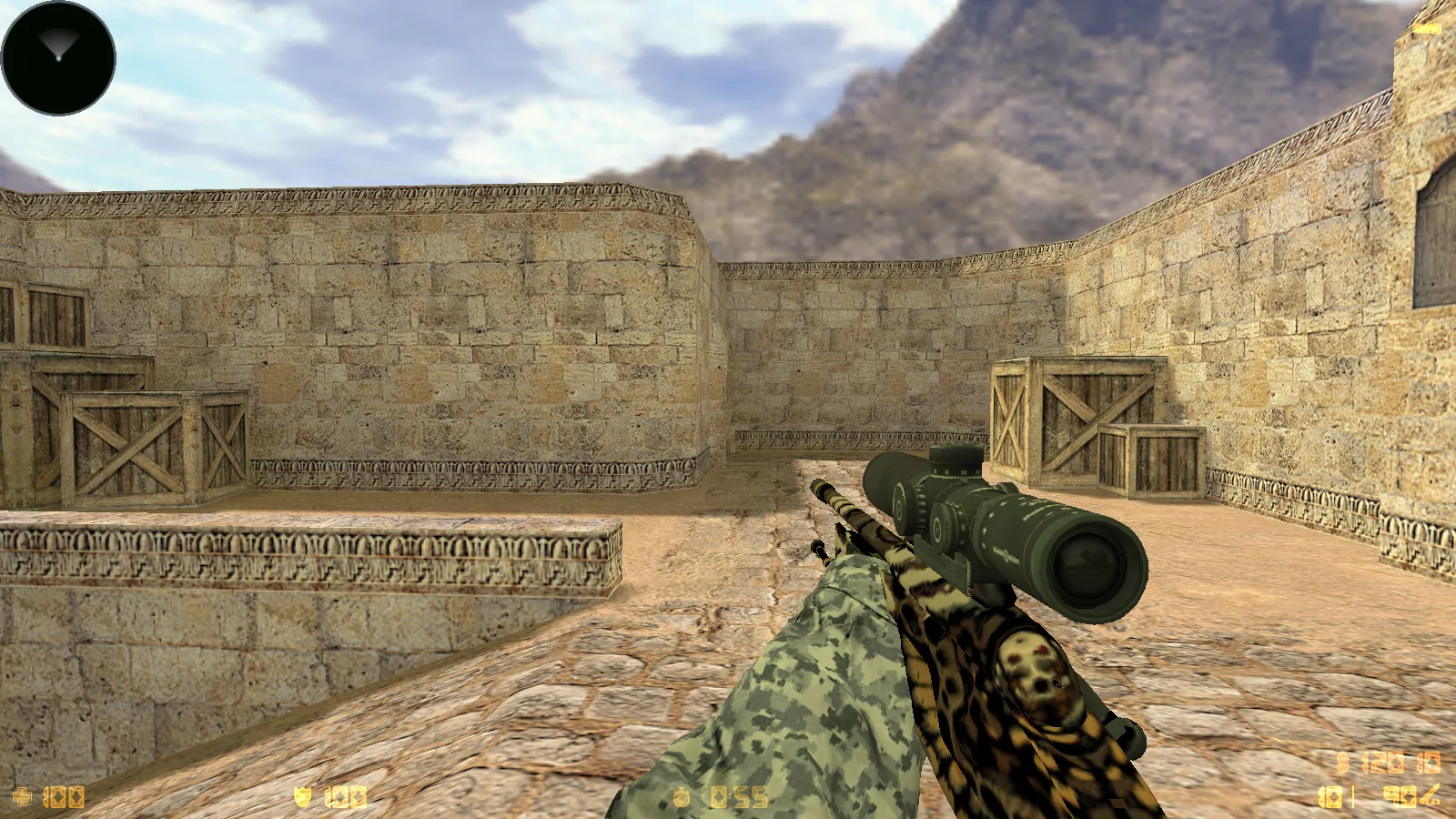 Скриншот  CS 1.6 New Spetsnaz сборка: 10 обновлений, 30 скинов оружия, черная тема меню и оптимизированный конфиг