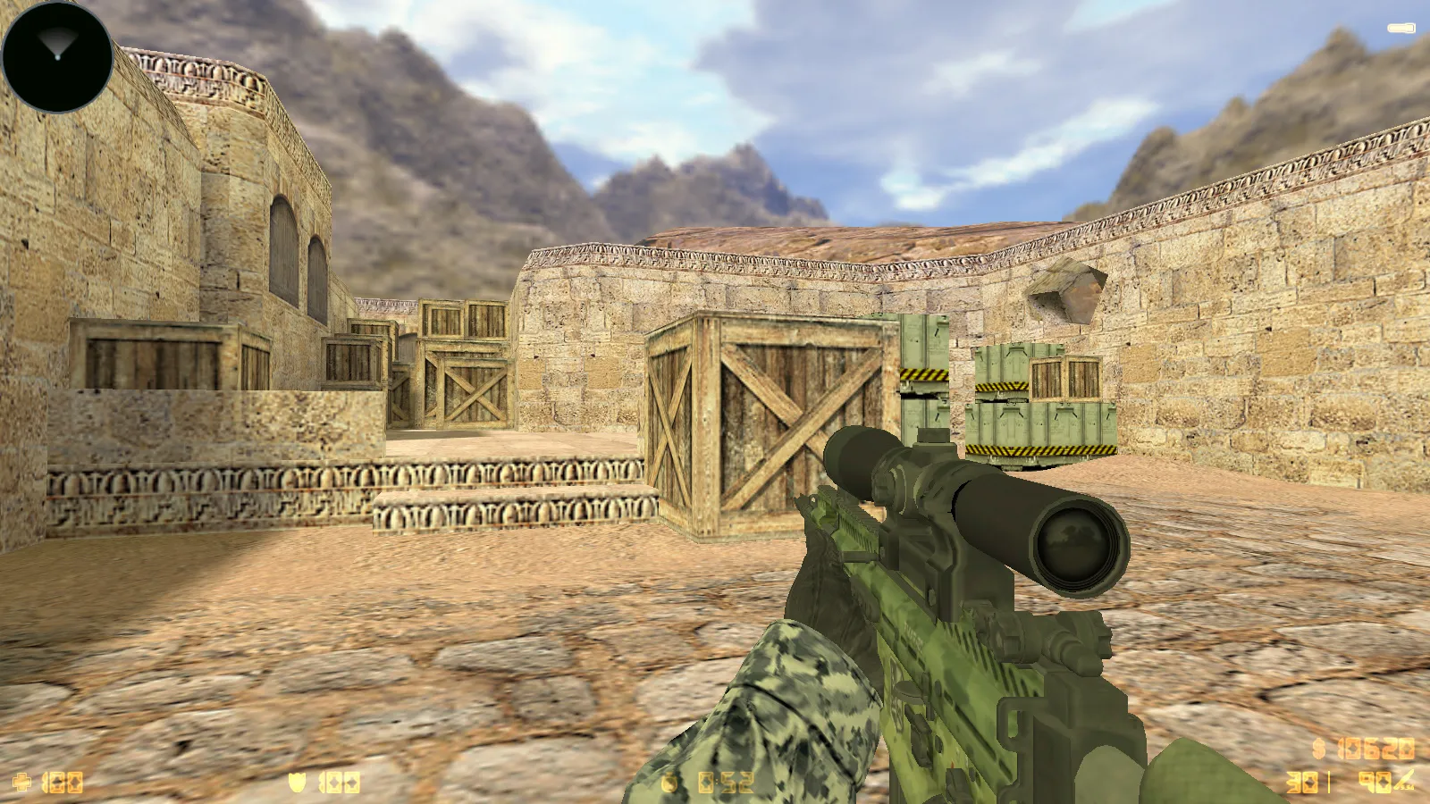 Скриншот  CS 1.6 New Spetsnaz сборка: 10 обновлений, 30 скинов оружия, черная тема меню и оптимизированный конфиг