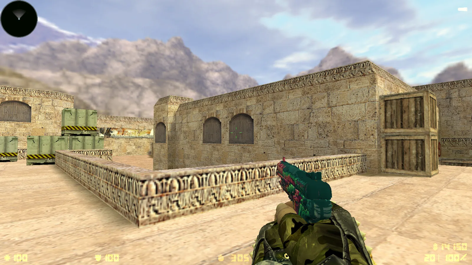 Скриншот  CS 1.6 New Spetsnaz сборка: 10 обновлений, 30 скинов оружия, черная тема меню и оптимизированный конфиг