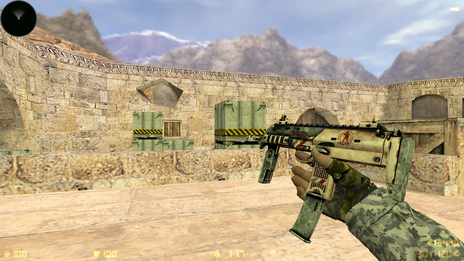 Скриншот  CS 1.6 New Spetsnaz сборка: 10 обновлений, 30 скинов оружия, черная тема меню и оптимизированный конфиг