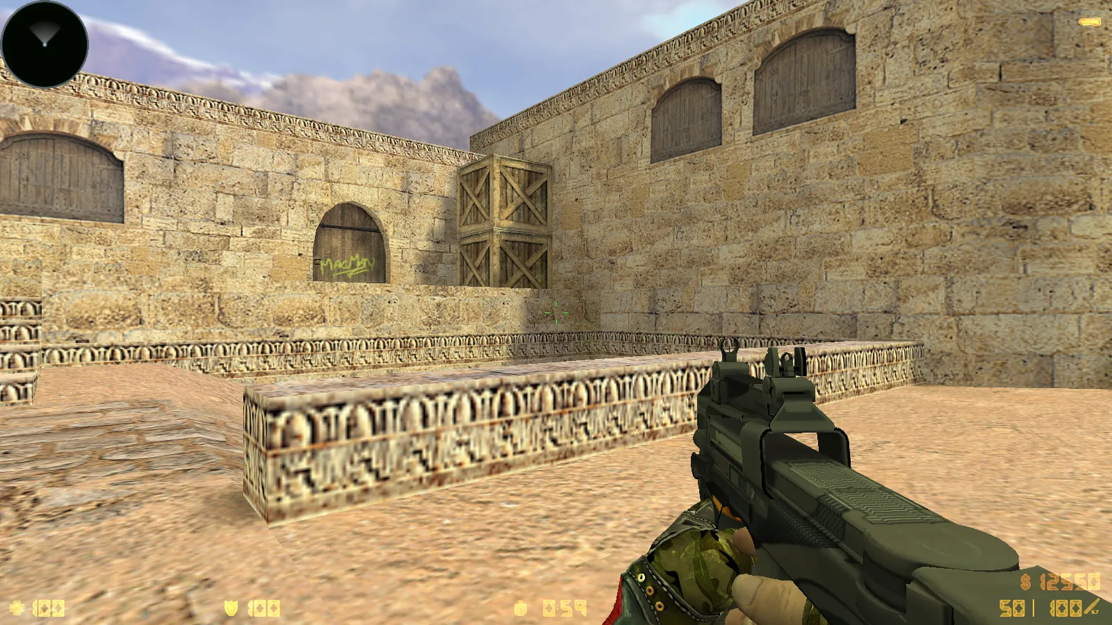 Скриншот  CS 1.6 New Spetsnaz сборка: 10 обновлений, 30 скинов оружия, черная тема меню и оптимизированный конфиг