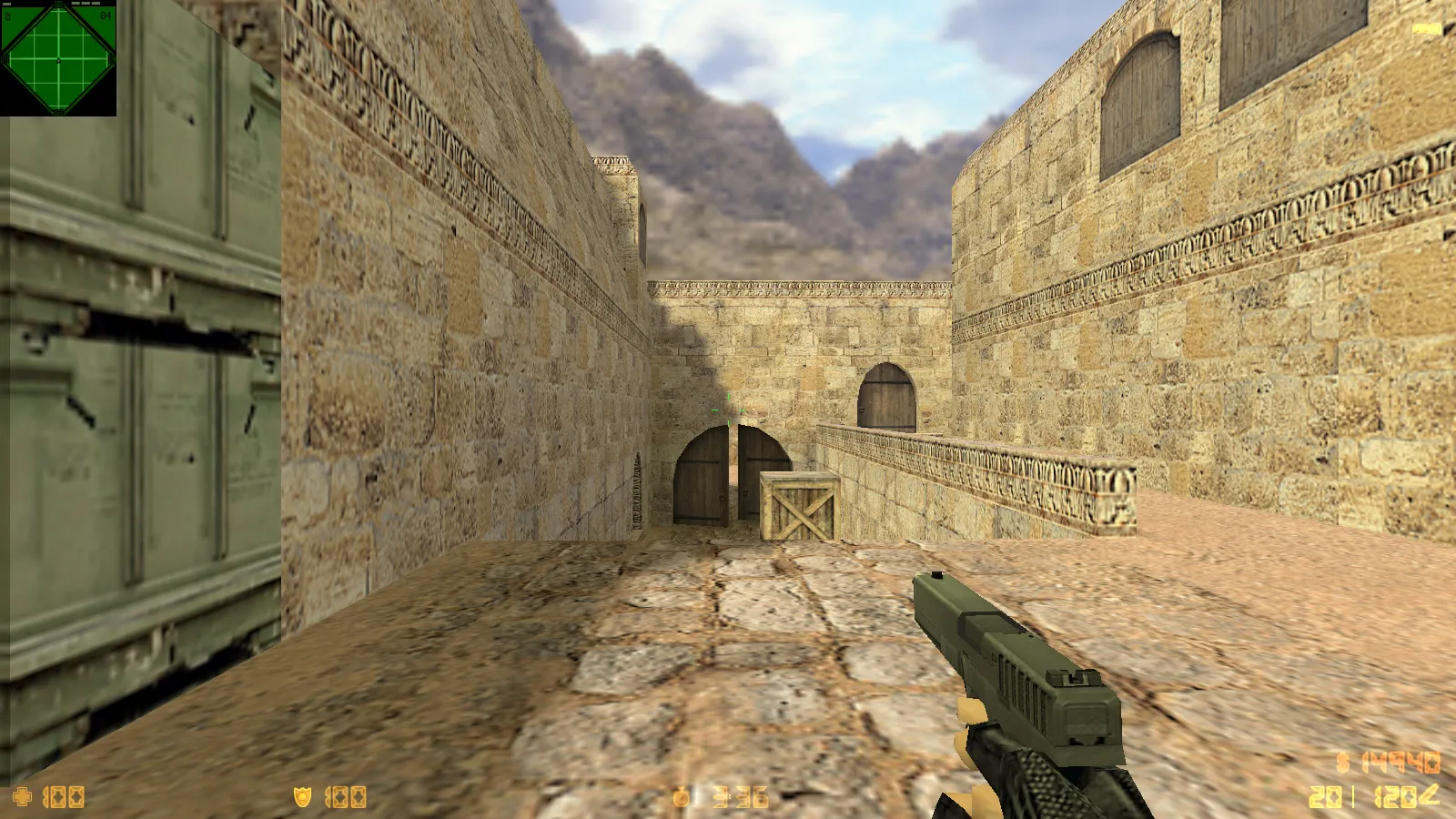 Скриншот  CS 1.6 New Style: HD-скины 29 шт, темная тема меню, зеленый фон и оптимизированный конфиг для комфортной игры