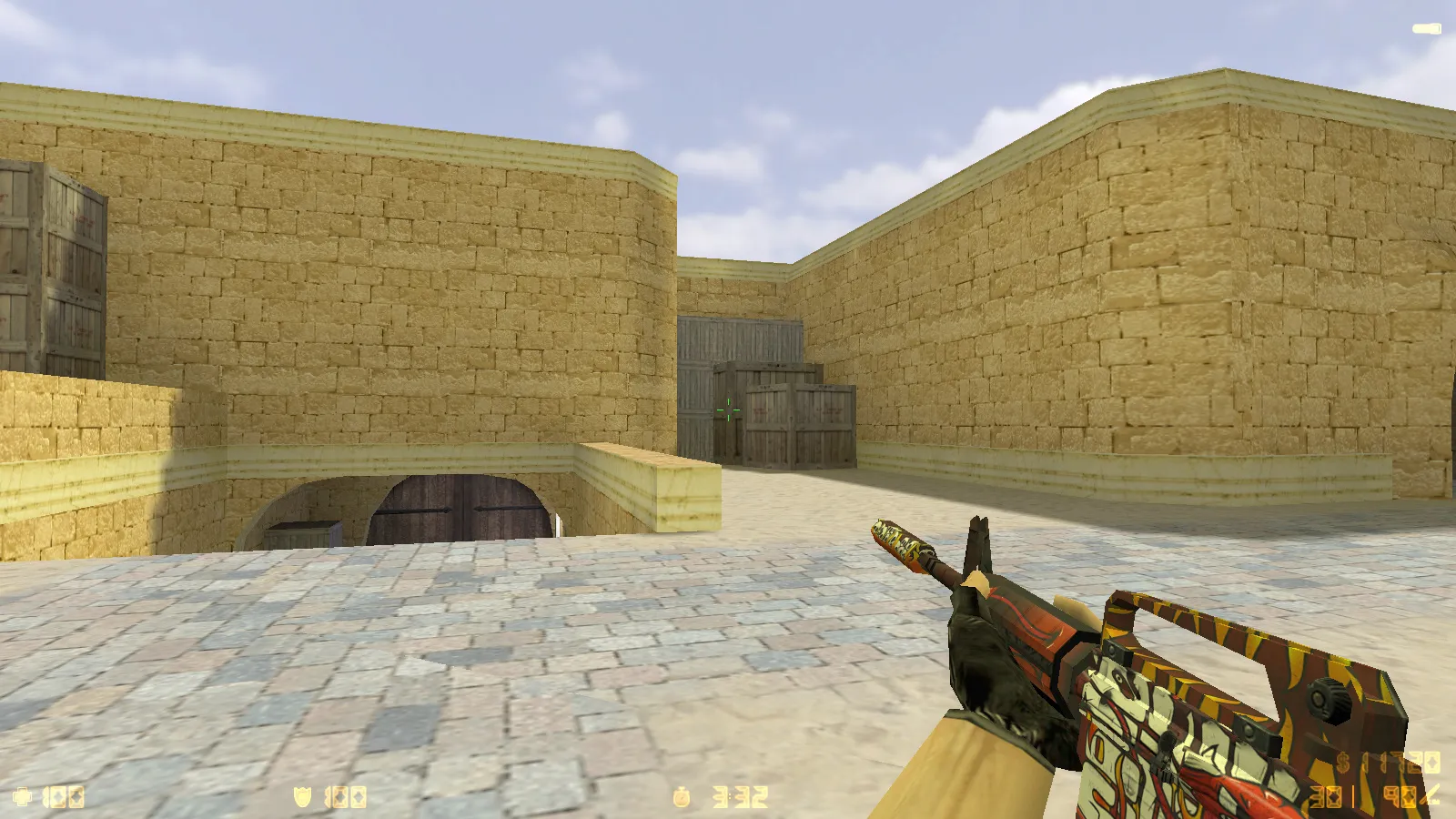 Скриншот CS 1.6 от Nikan Show: блогерская сборка с 9 аддонами, скины на стандартных моделях, темная тема меню, оптимизированный config.cfg