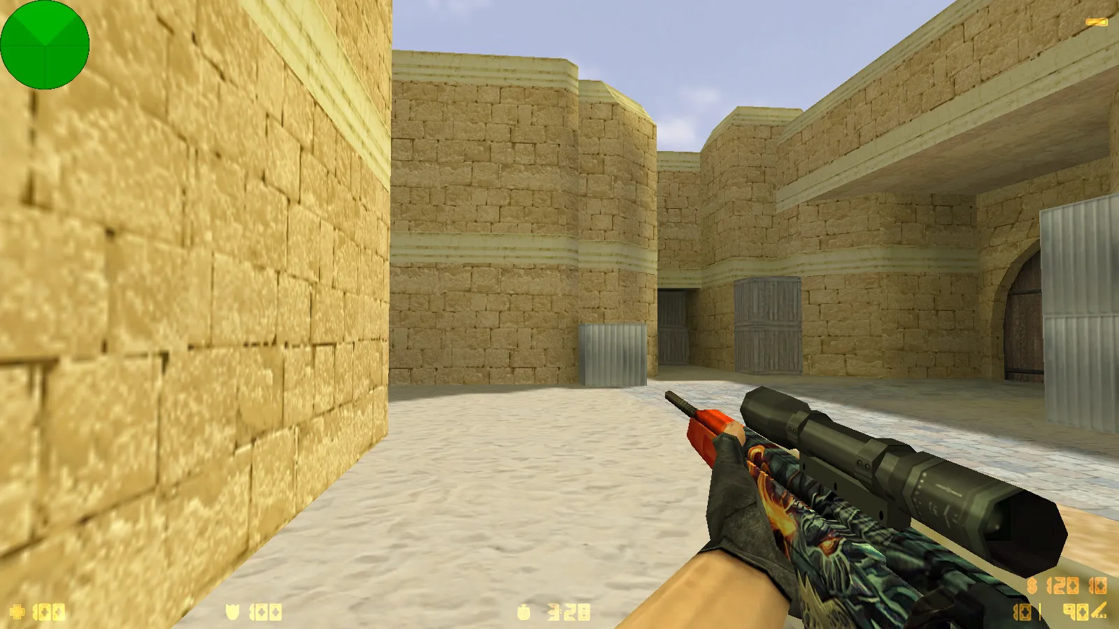 Скриншот  CS 1.6 от Nikan Show: блогерская сборка с 9 аддонами, скины на стандартных моделях, темная тема меню, оптимизированный config.cfg