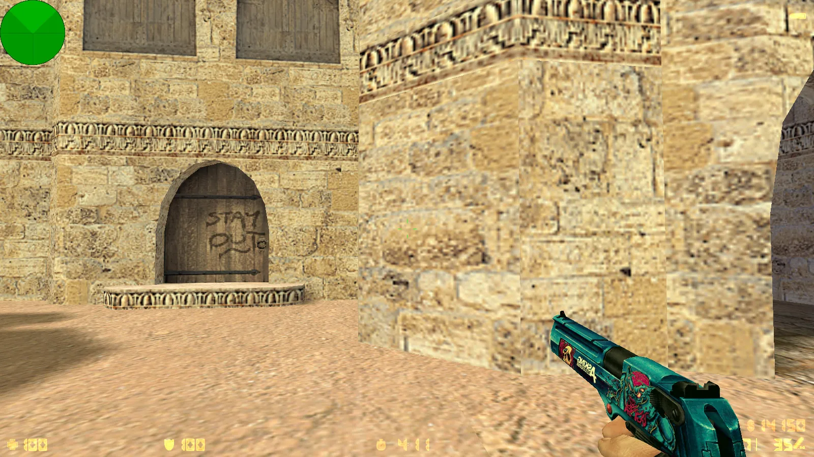 Скриншот  CS 1.6 от N1NJA 1337: блогерская сборка с 7 апдейтами, скинами оружия, ночным Dust2 и оптимизированным конфигом