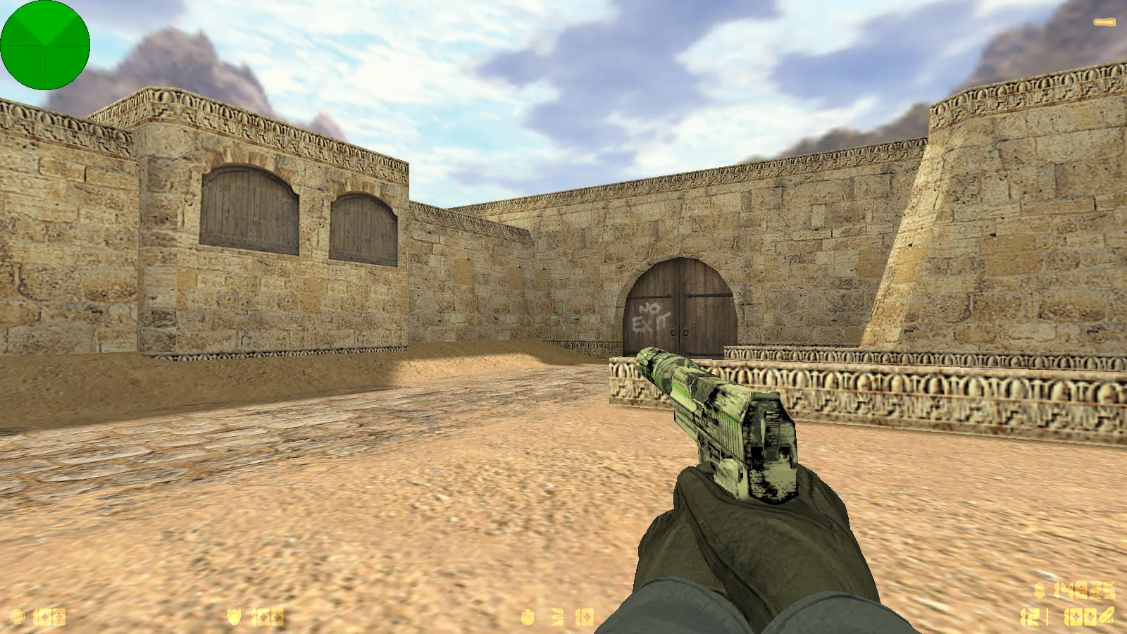 Скриншот  CS 1.6 от N1NJA 1337: блогерская сборка с 7 апдейтами, скинами оружия, ночным Dust2 и оптимизированным конфигом