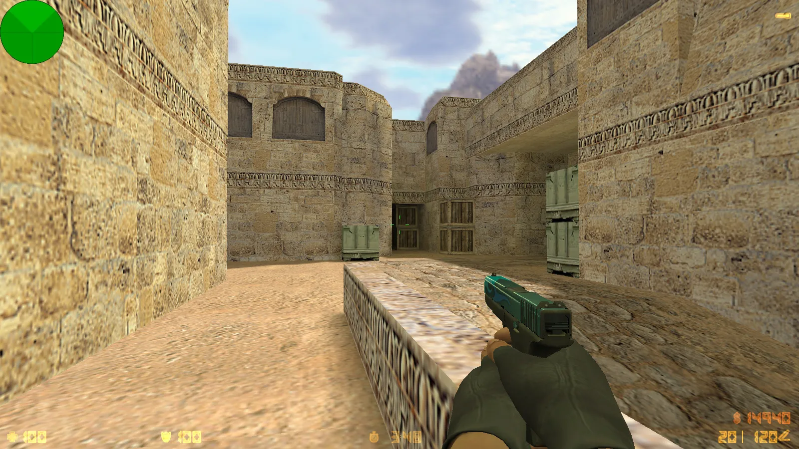 Скриншот  CS 1.6 от N1NJA 1337: блогерская сборка с 7 апдейтами, скинами оружия, ночным Dust2 и оптимизированным конфигом