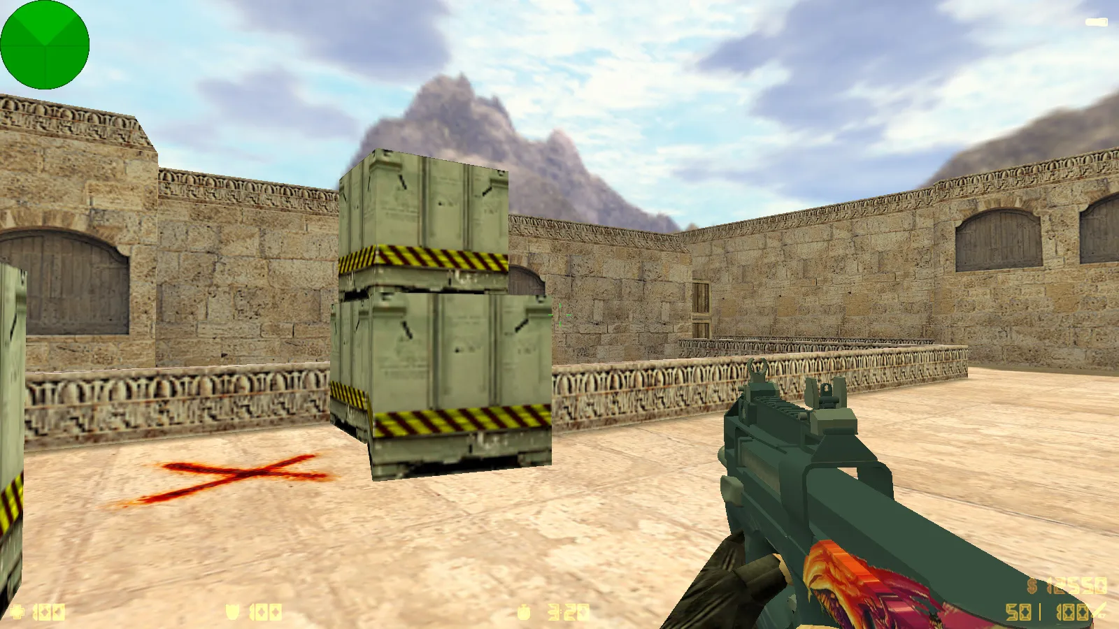 Скриншот  CS 1.6 от N1NJA 1337: блогерская сборка с 7 апдейтами, скинами оружия, ночным Dust2 и оптимизированным конфигом