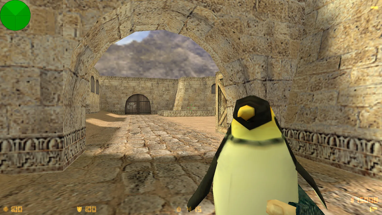 Скриншот  CS 1.6 от N1NJA 1337: блогерская сборка с 7 апдейтами, скинами оружия, ночным Dust2 и оптимизированным конфигом