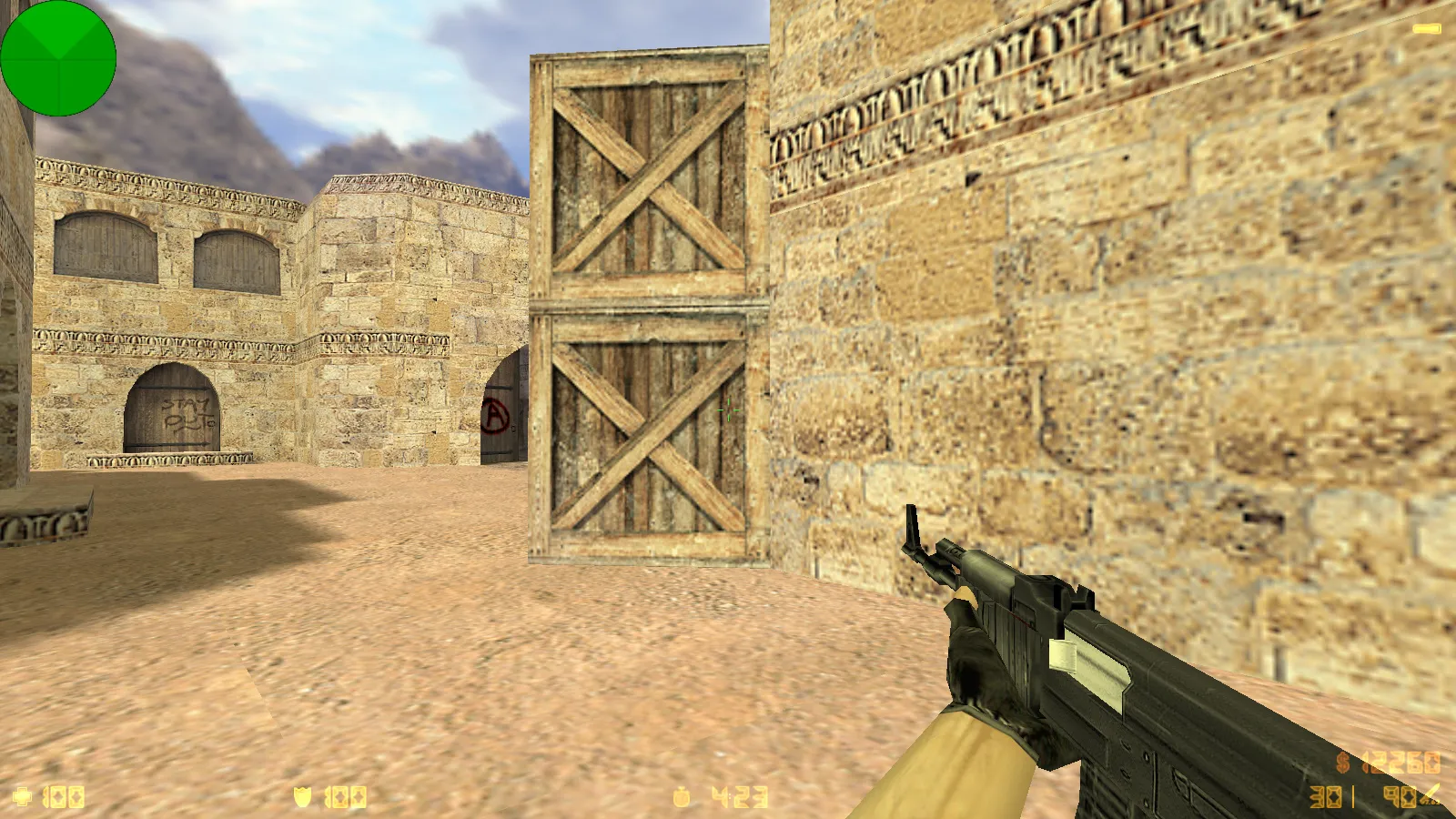 Скриншот CS 1.6 Ninja Edition: скины, графика, оружие v_/p_/w_ модели, темное меню и оптимизированный config.cfg