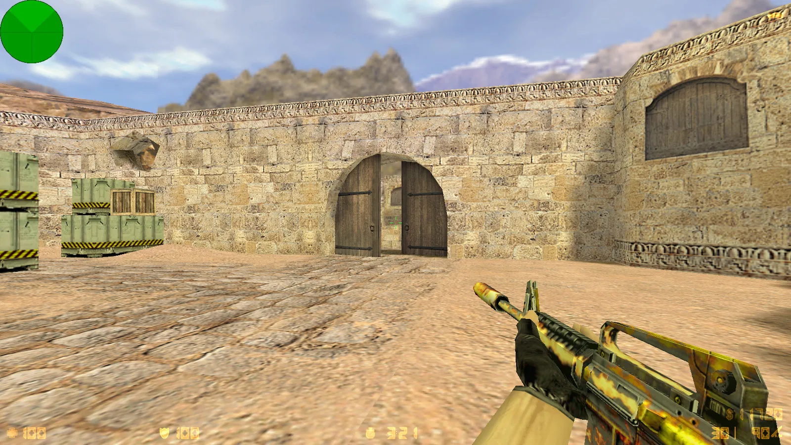 Скриншот CS 1.6 Ninja Edition: скины, графика, оружие v_/p_/w_ модели, темное меню и оптимизированный config.cfg