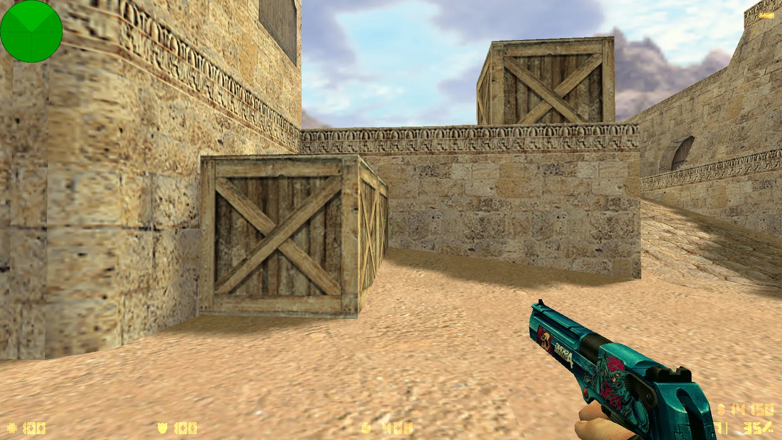 Скриншот  CS 1.6 Ninja Edition: скины, графика, оружие v_/p_/w_ модели, темное меню и оптимизированный config.cfg