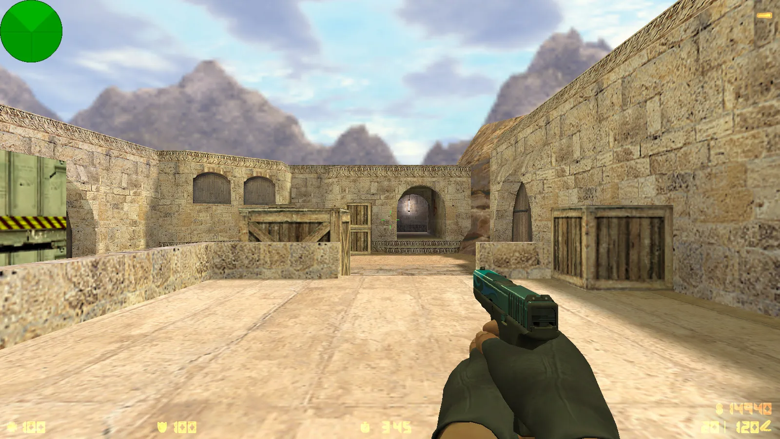 Скриншот  CS 1.6 Ninja Edition: скины, графика, оружие v_/p_/w_ модели, темное меню и оптимизированный config.cfg