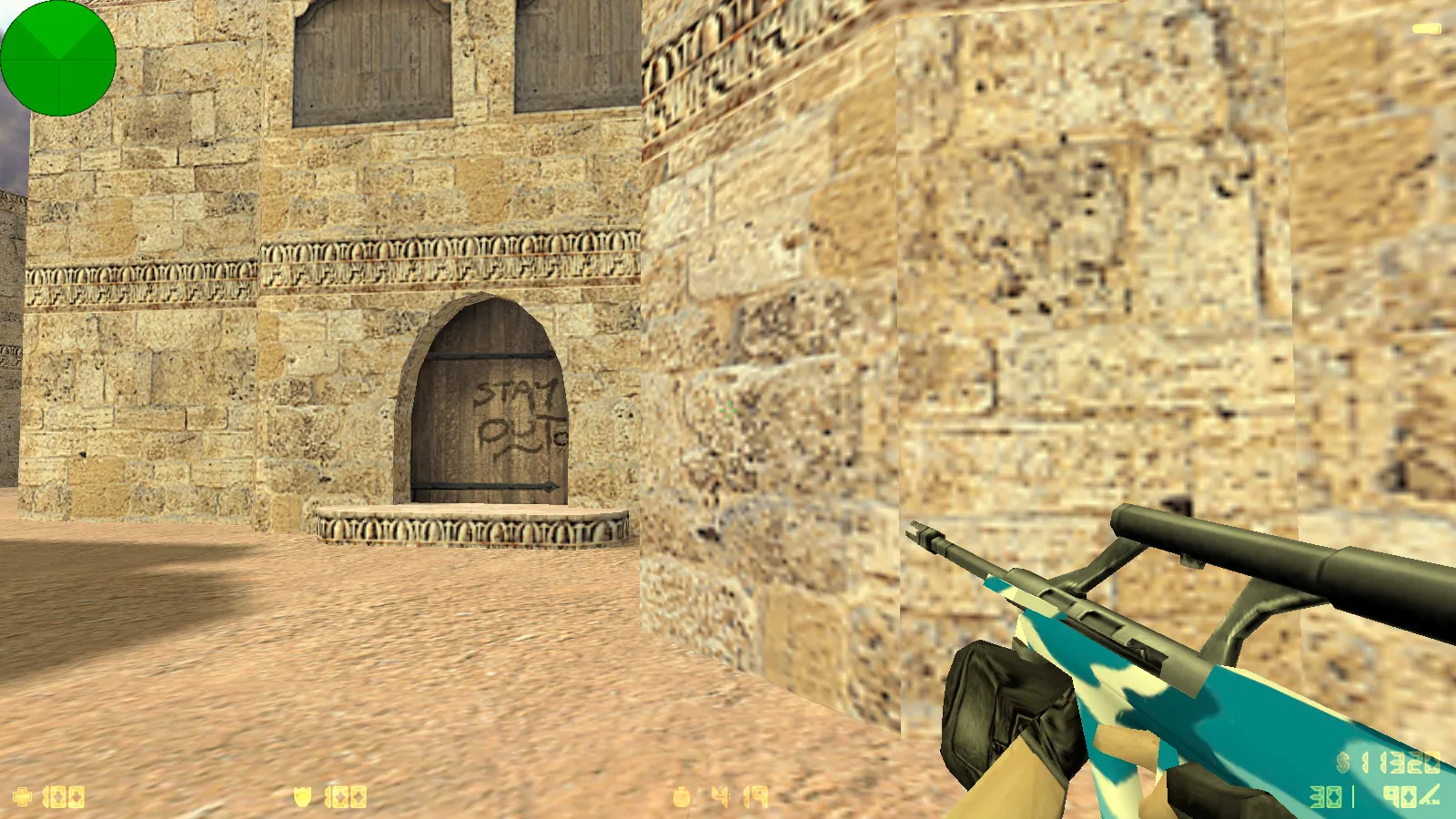 Скриншот  CS 1.6 Ninja Edition: скины, графика, оружие v_/p_/w_ модели, темное меню и оптимизированный config.cfg