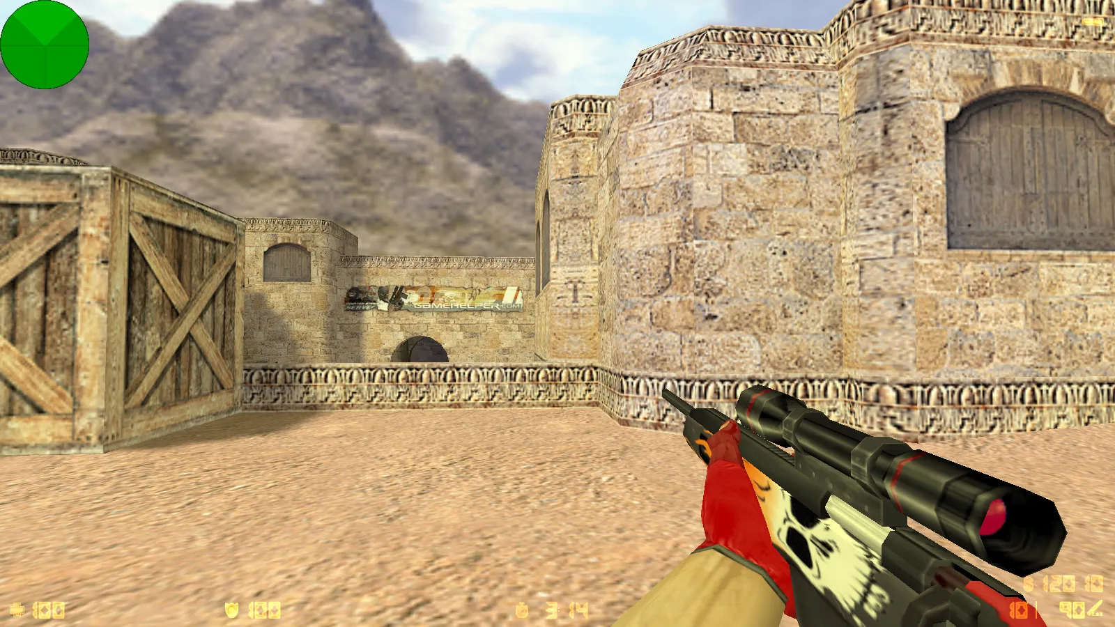 Скриншот  CS 1.6 Ninja Edition: скины, графика, оружие v_/p_/w_ модели, темное меню и оптимизированный config.cfg