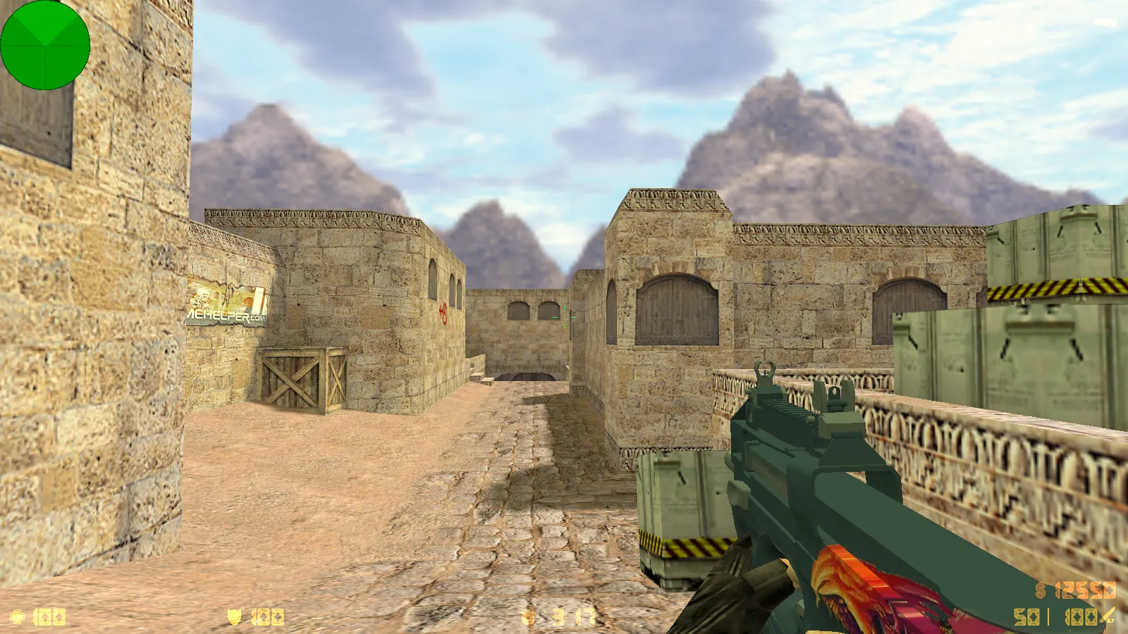 Скриншот  CS 1.6 Ninja Edition: скины, графика, оружие v_/p_/w_ модели, темное меню и оптимизированный config.cfg