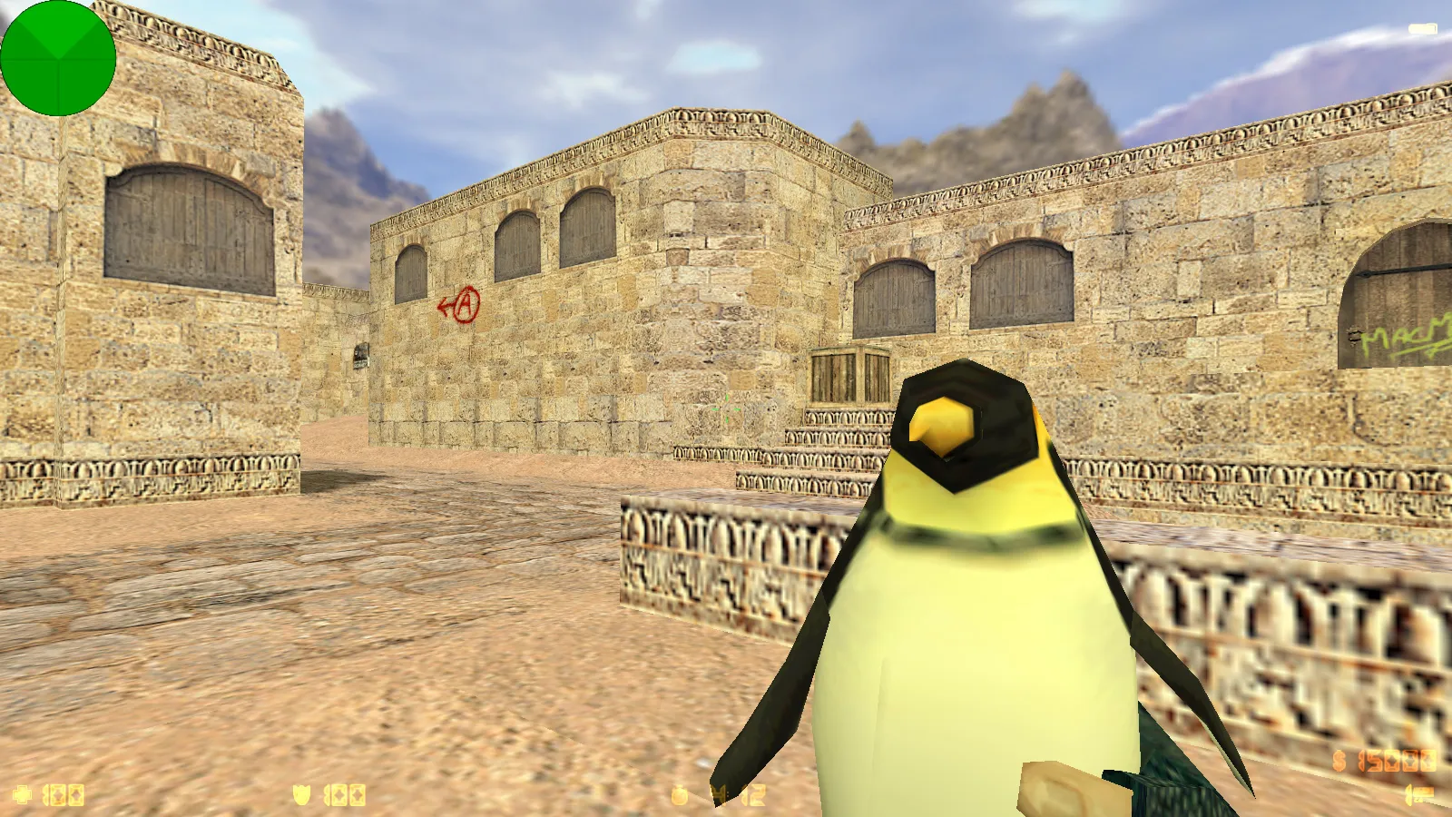 Скриншот  CS 1.6 Ninja Edition: скины, графика, оружие v_/p_/w_ модели, темное меню и оптимизированный config.cfg