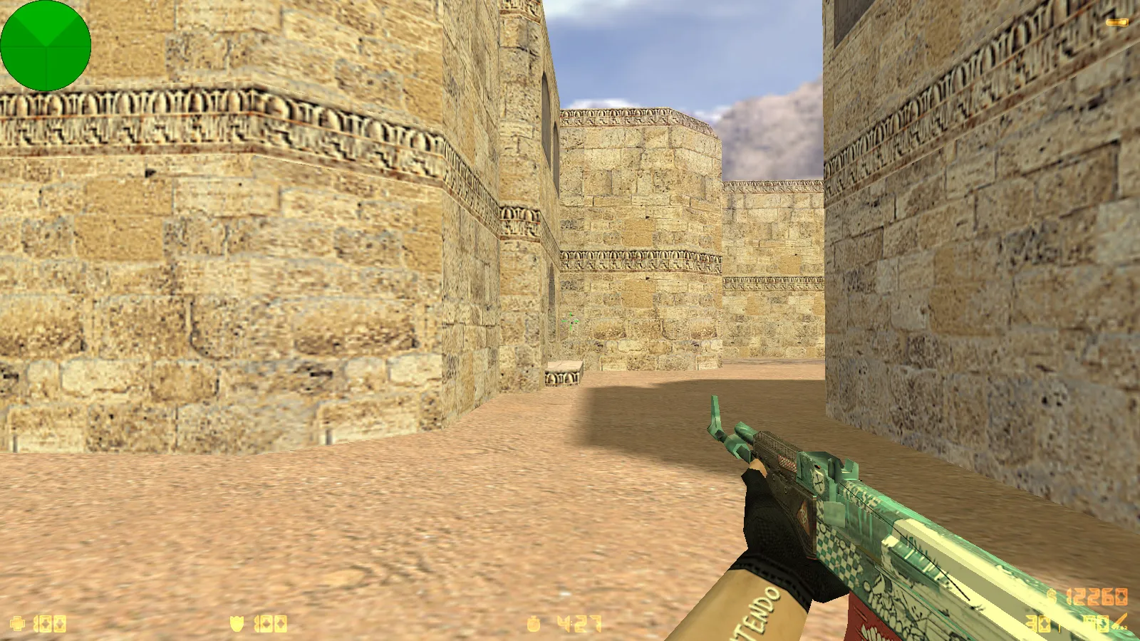 Скриншот CS 1.6 от Nintendo: блогерская сборка с 7 апдейтами, скины оружия, красные террористы, синие CT, оптимизированный config