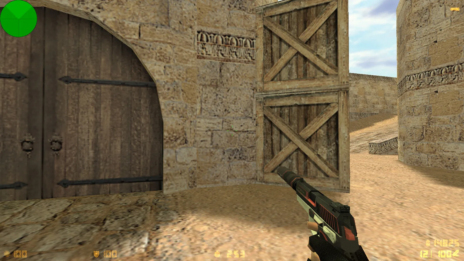 Скриншот  CS 1.6 от Nintendo: блогерская сборка с 7 апдейтами, скины оружия, красные террористы, синие CT, оптимизированный config