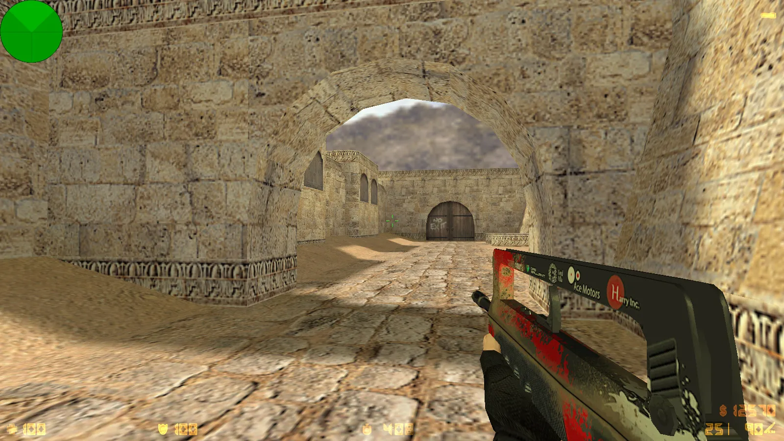 Скриншот  CS 1.6 от Nintendo: блогерская сборка с 7 апдейтами, скины оружия, красные террористы, синие CT, оптимизированный config