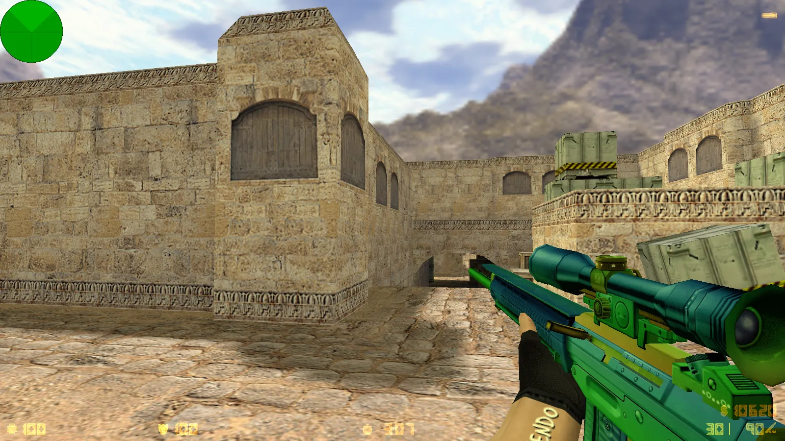 Скриншот  CS 1.6 от Nintendo: блогерская сборка с 7 апдейтами, скины оружия, красные террористы, синие CT, оптимизированный config