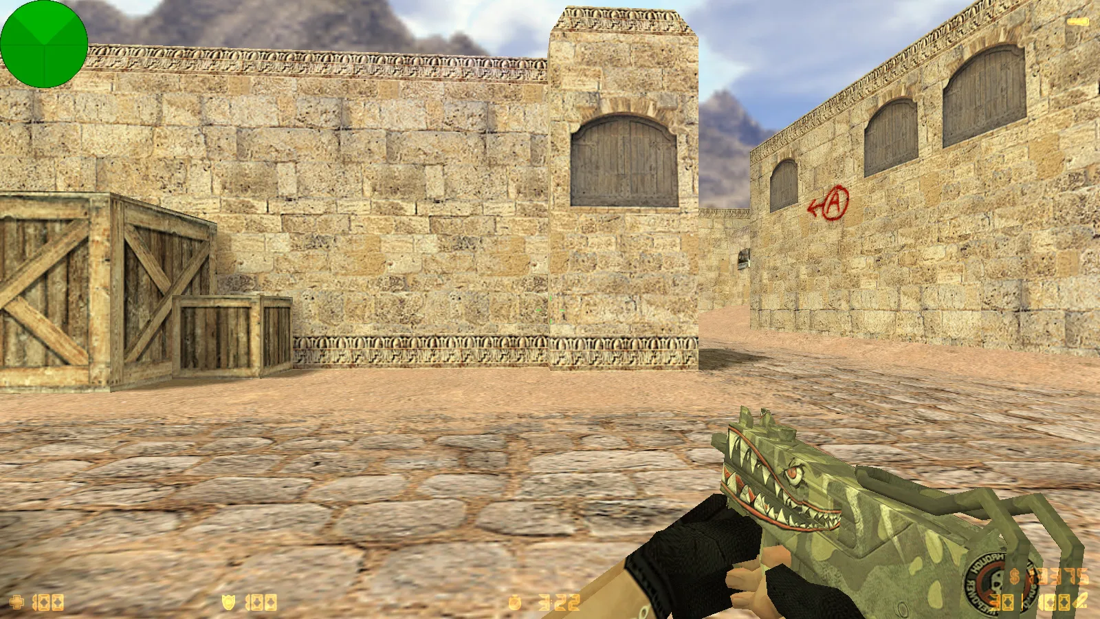 Скриншот  CS 1.6 от Nintendo: блогерская сборка с 7 апдейтами, скины оружия, красные террористы, синие CT, оптимизированный config