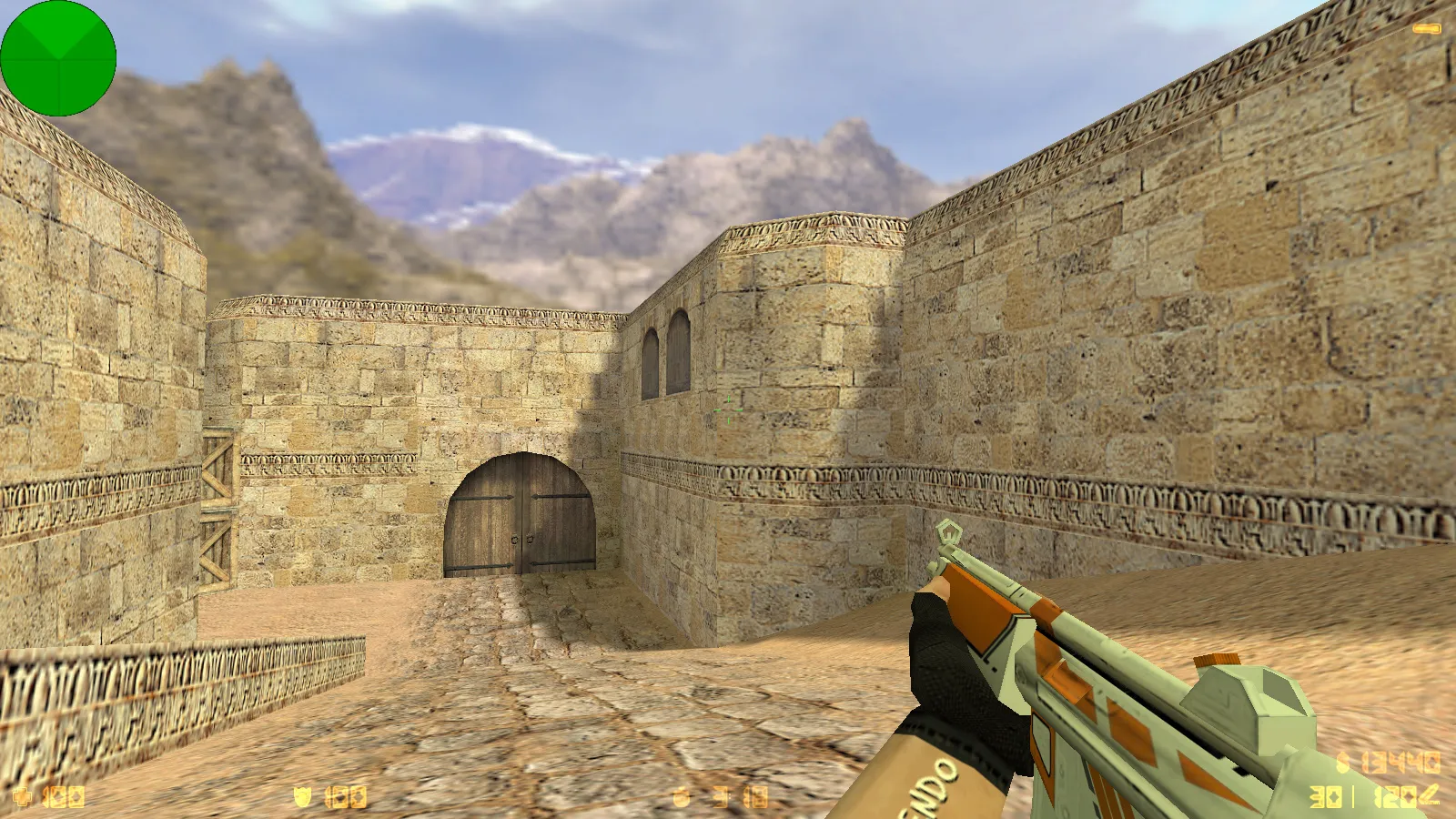 Скриншот  CS 1.6 от Nintendo: блогерская сборка с 7 апдейтами, скины оружия, красные террористы, синие CT, оптимизированный config