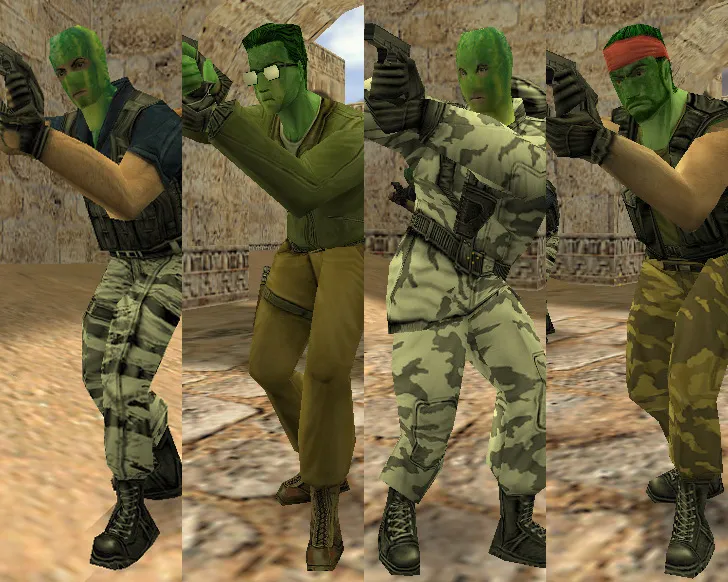 Скриншот CS 1.6 от Огурцов: сборка с огуречными скинами, конфигом, меню-музыкой и значком запуска