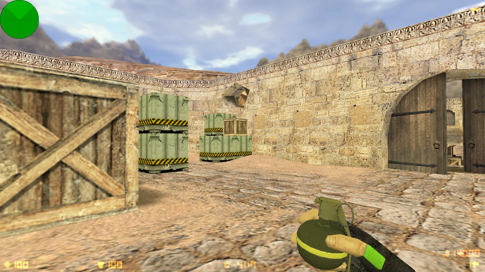 Скриншот  CS 1.6 OneShot: скины, черная тема меню, красно-синие модели и оптимизированный конфиг