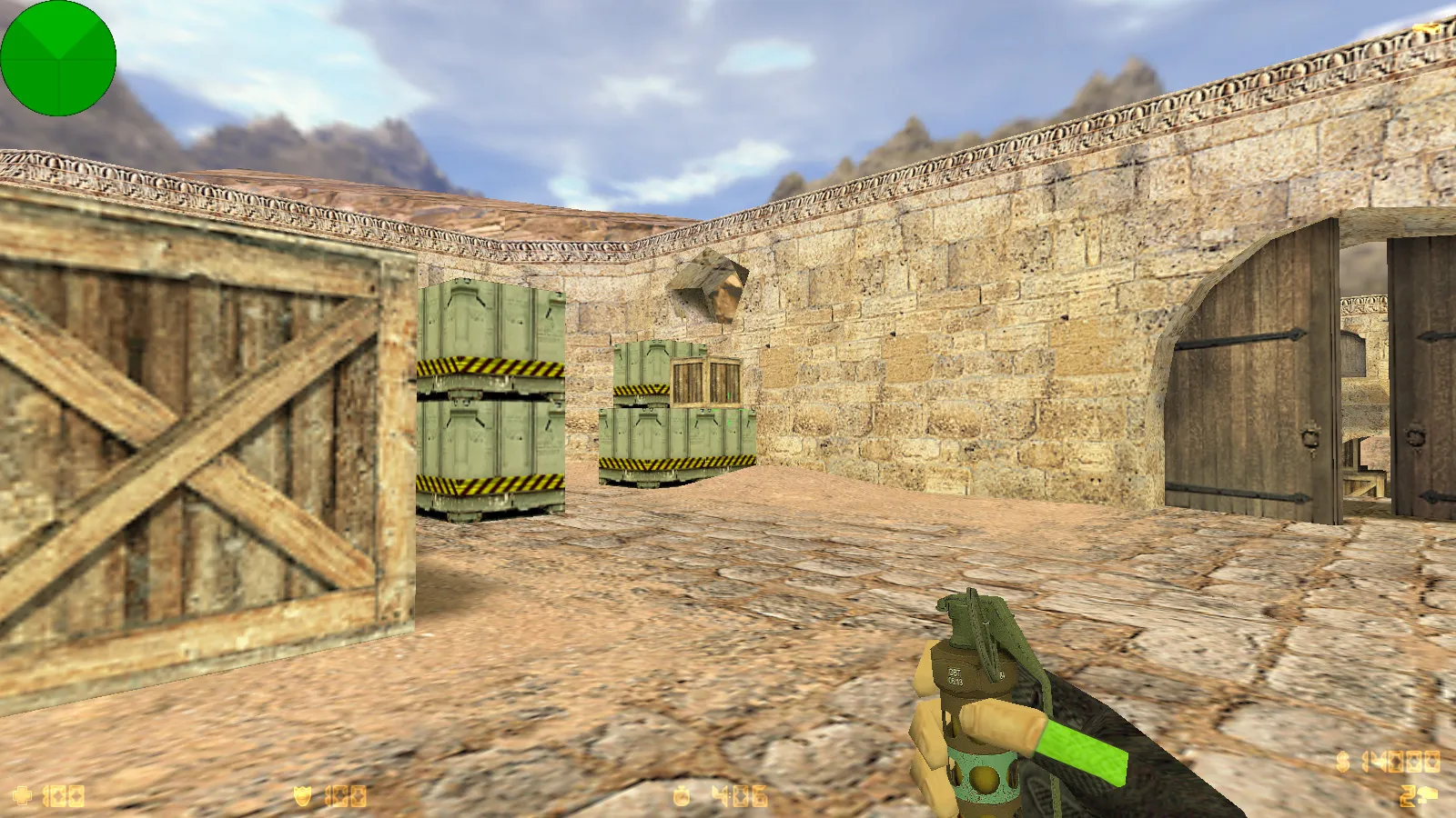 Скриншот  CS 1.6 OneShot: скины, черная тема меню, красно-синие модели и оптимизированный конфиг