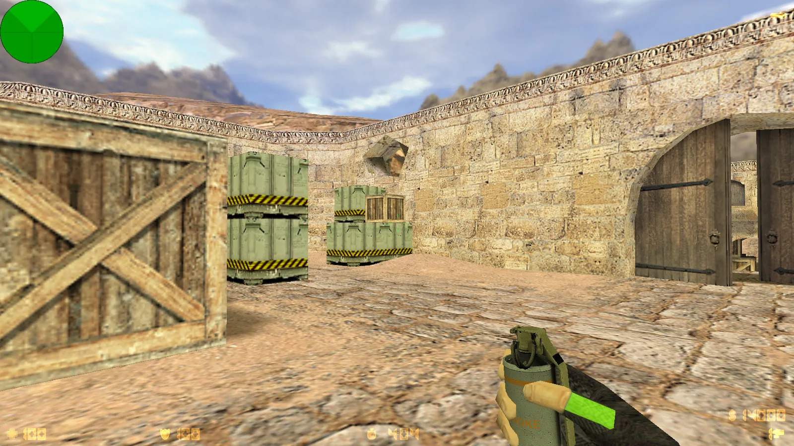 Скриншот  CS 1.6 OneShot: скины, черная тема меню, красно-синие модели и оптимизированный конфиг