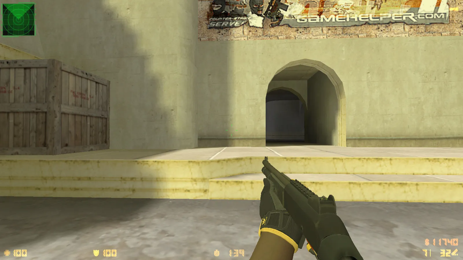 Скриншот  CS 1.6 Paradise — сборка с 30 скинами, спорт перчатками «Омега», темным меню и оптимизированным конфигом