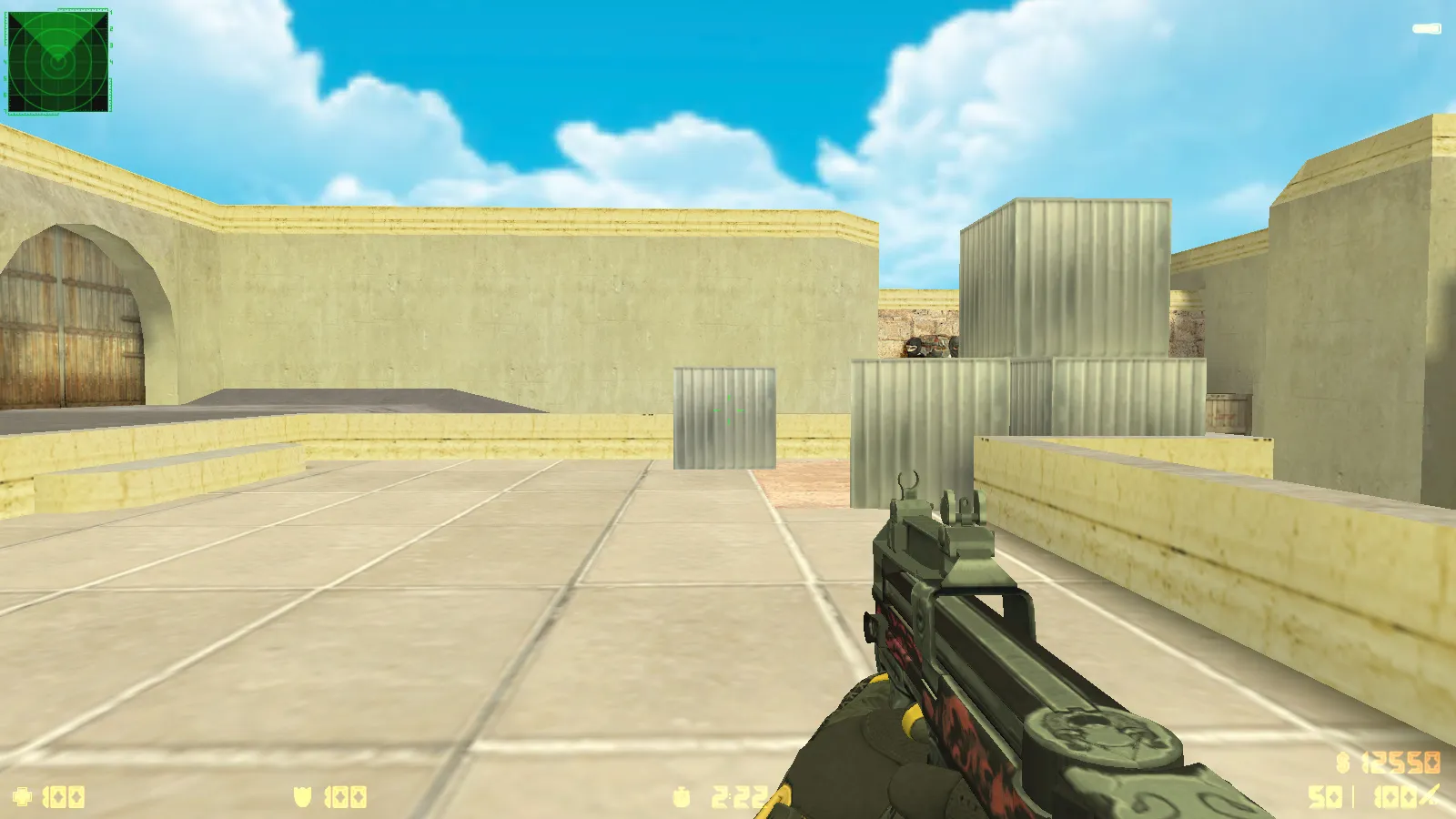 Скриншот  CS 1.6 Paradise — сборка с 30 скинами, спорт перчатками «Омега», темным меню и оптимизированным конфигом