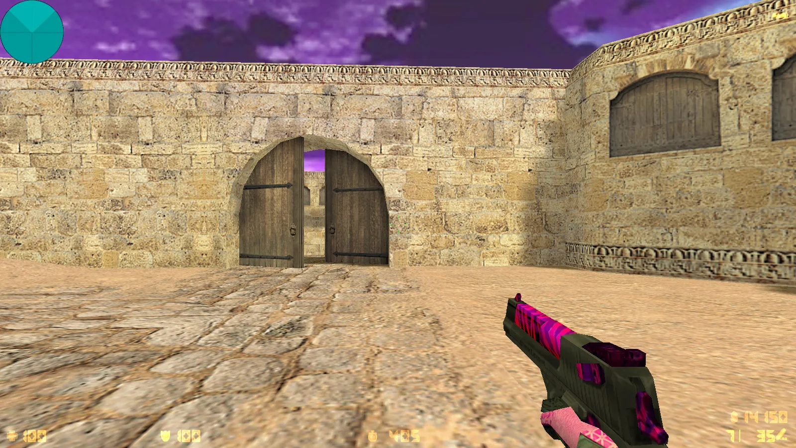 Скриншот  CS 1.6 от Pigeon: блогерская сборка с 10 новинками, оружие v_/p_/w_, звуки, темное меню и оптимизированный конфиг