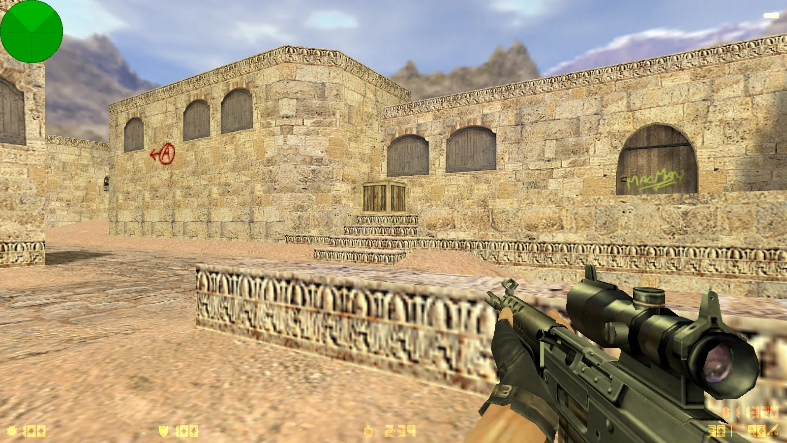 Скриншот  CS 1.6 Pirate Station: сборка со скинами и графикой, 30 моделей оружия, темное меню и оптимизированный config.cfg