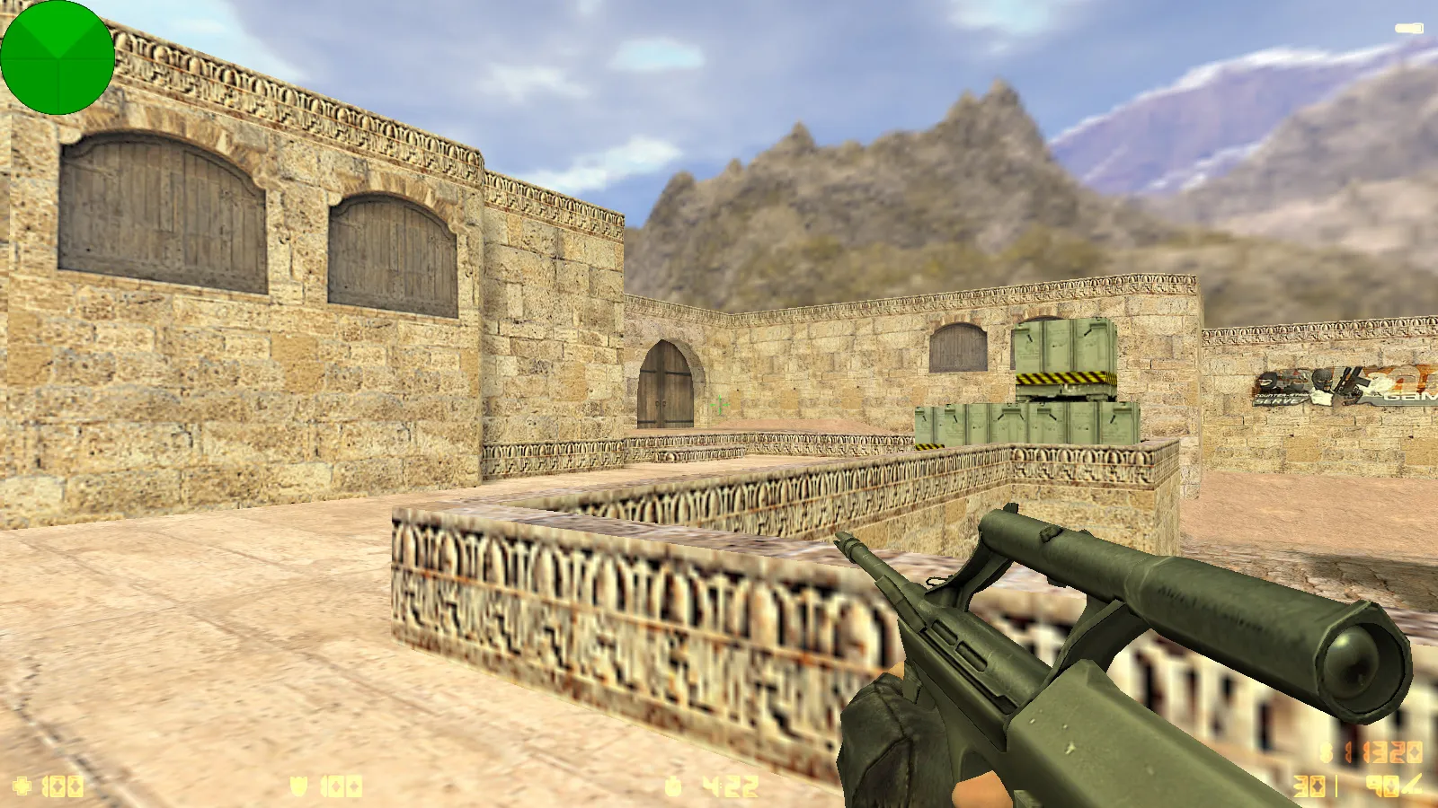 Скриншот  CS 1.6 Playtex — сборка с 7 апдейтами: модели оружия v_/p_/w_, темная тема меню, звуки, музыка и оптимизированный config