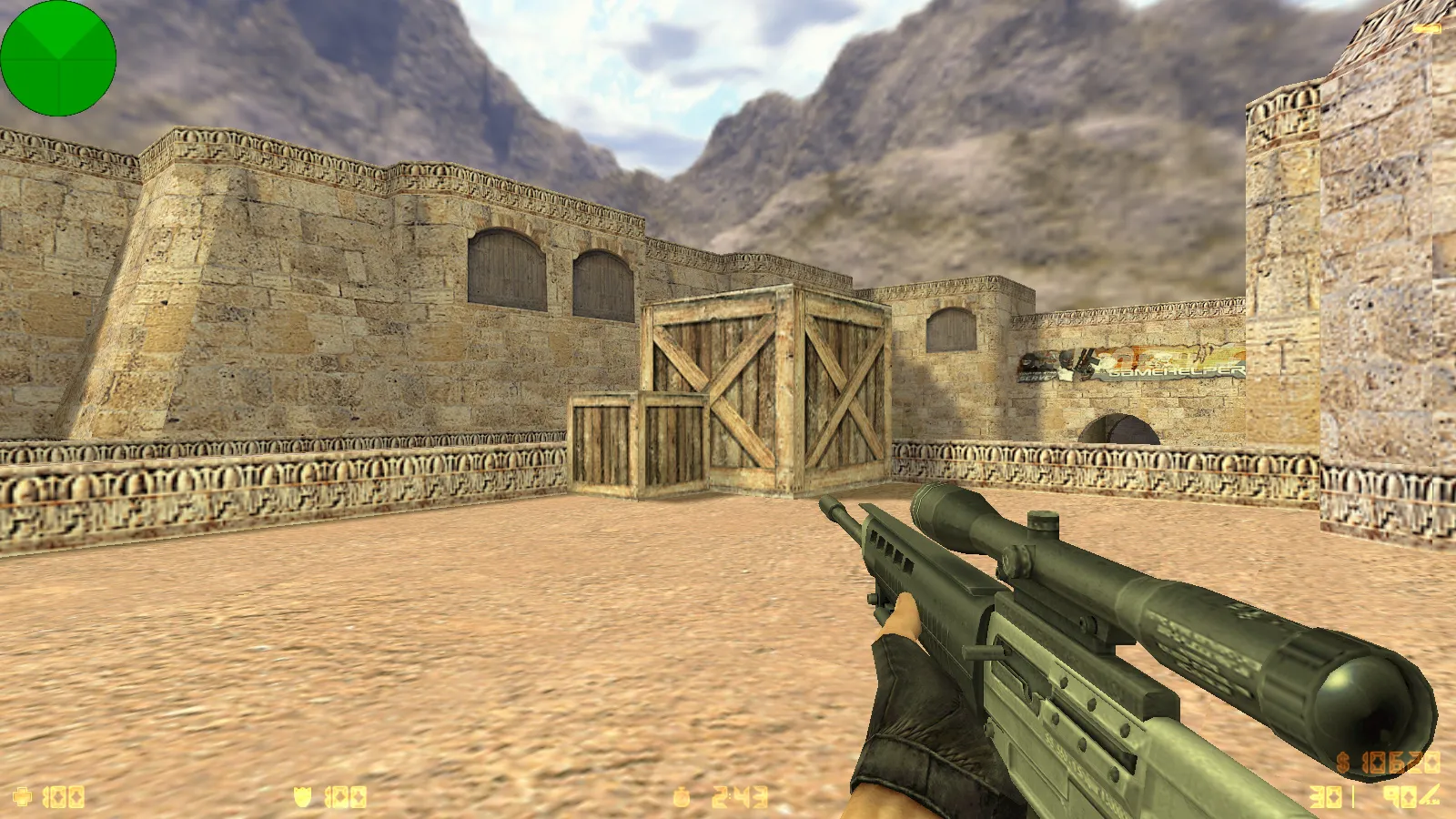 Скриншот  CS 1.6 Playtex — сборка с 7 апдейтами: модели оружия v_/p_/w_, темная тема меню, звуки, музыка и оптимизированный config