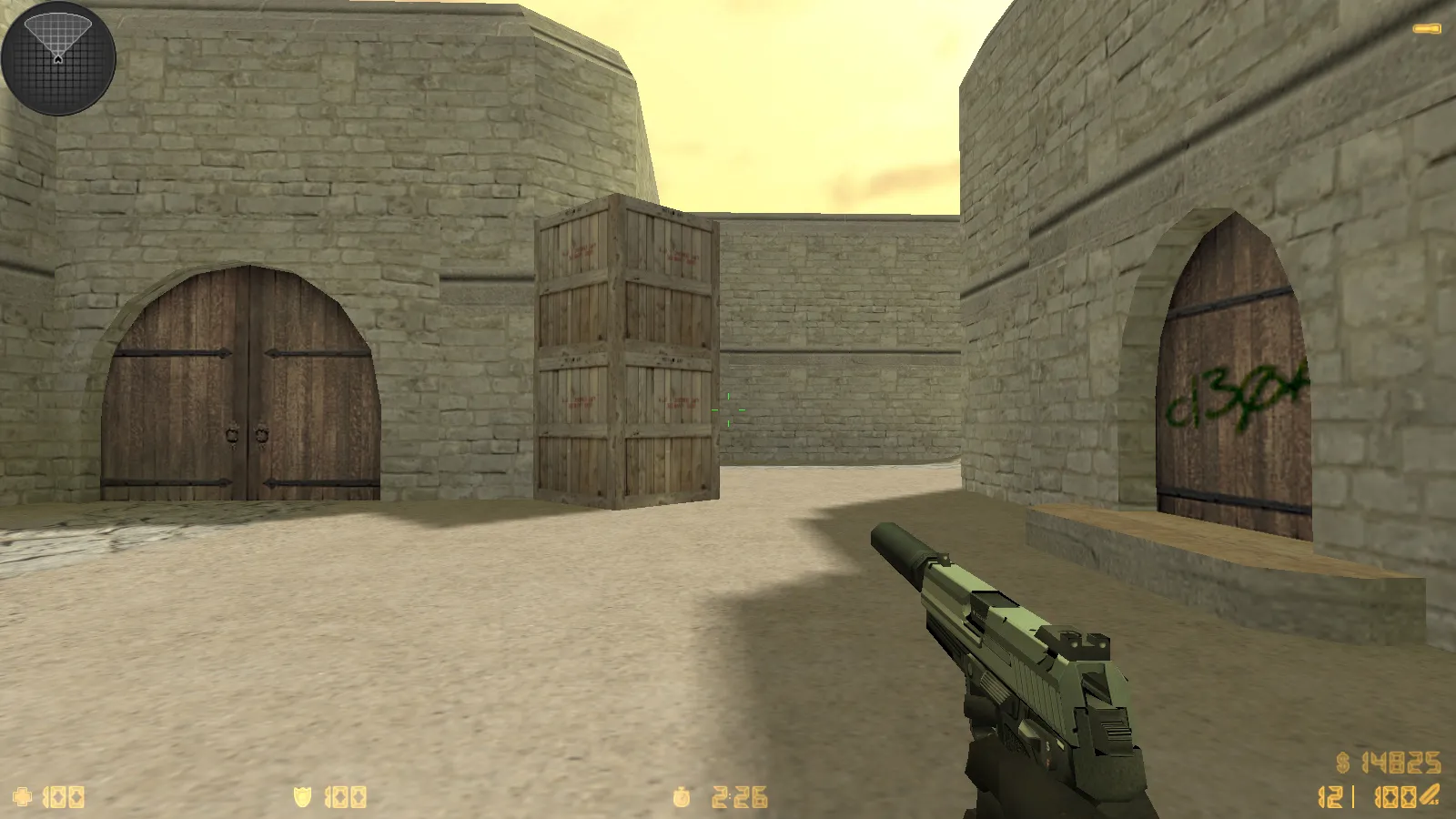 Скриншот  CS 1.6 Popular — сборка с 8 аддонами, 30 HD-скинами, темным меню и оптимальным конфигом