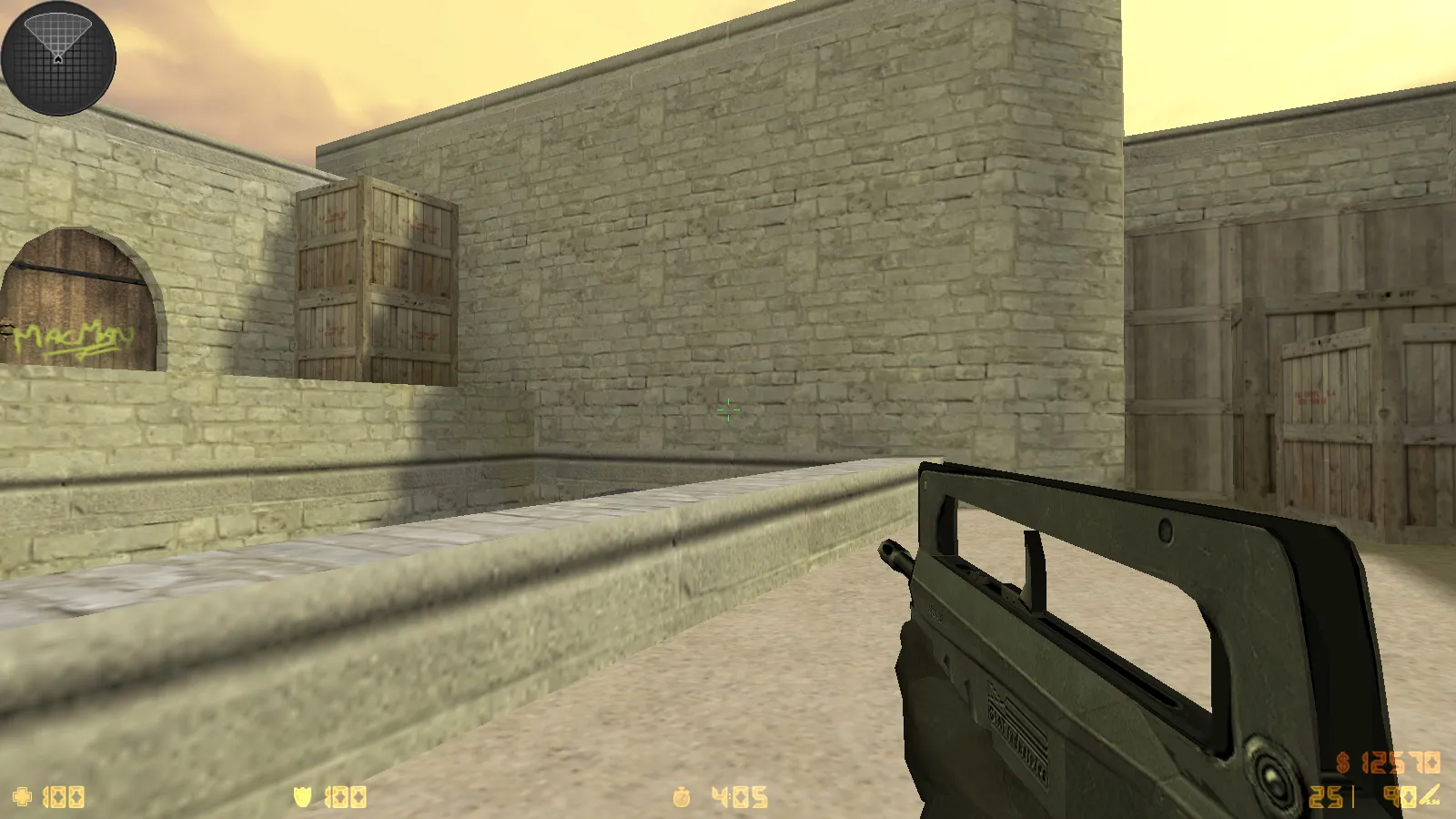 Скриншот  CS 1.6 Popular — сборка с 8 аддонами, 30 HD-скинами, темным меню и оптимальным конфигом