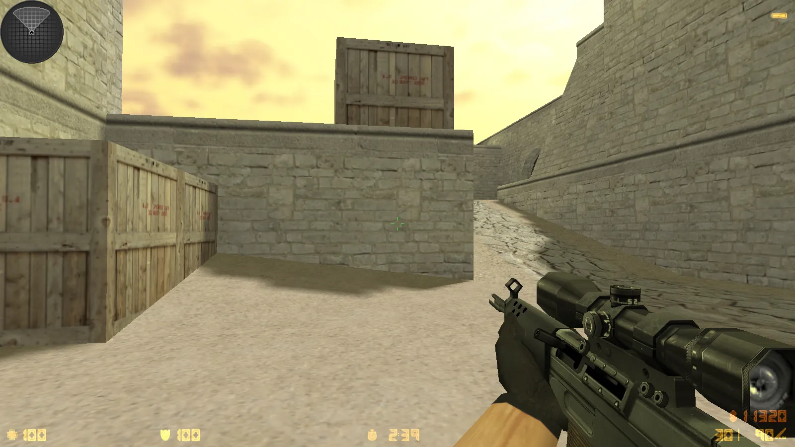 Скриншот  CS 1.6 Popular — сборка с 8 аддонами, 30 HD-скинами, темным меню и оптимальным конфигом