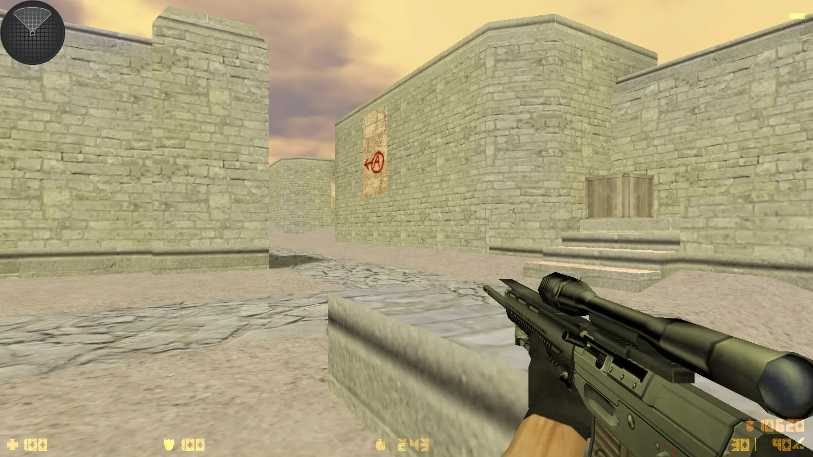 Скриншот  CS 1.6 Popular — сборка с 8 аддонами, 30 HD-скинами, темным меню и оптимальным конфигом