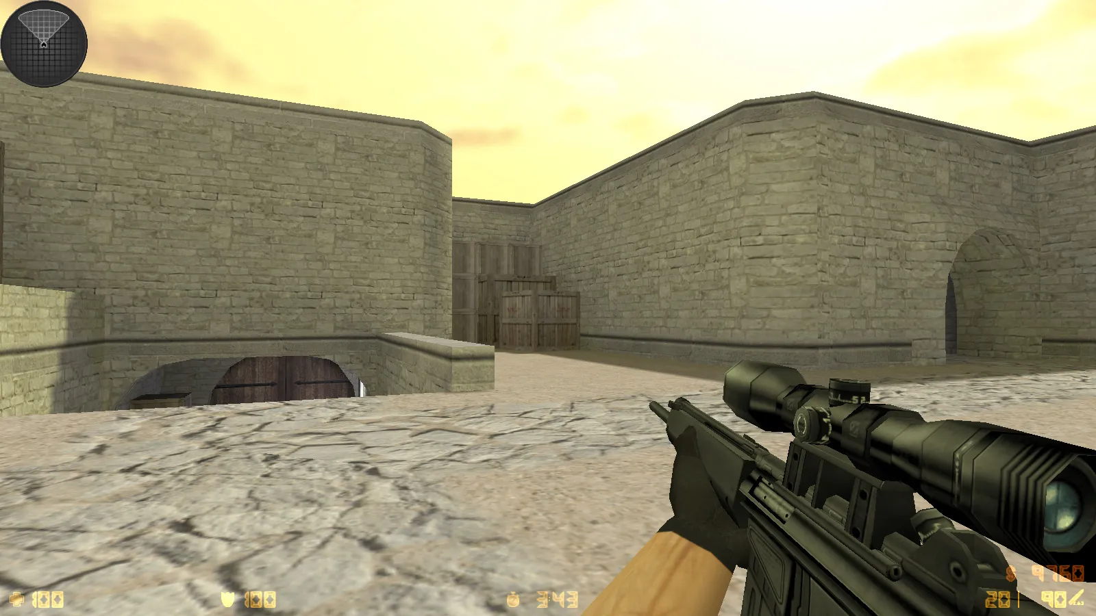 Скриншот  CS 1.6 Popular — сборка с 8 аддонами, 30 HD-скинами, темным меню и оптимальным конфигом