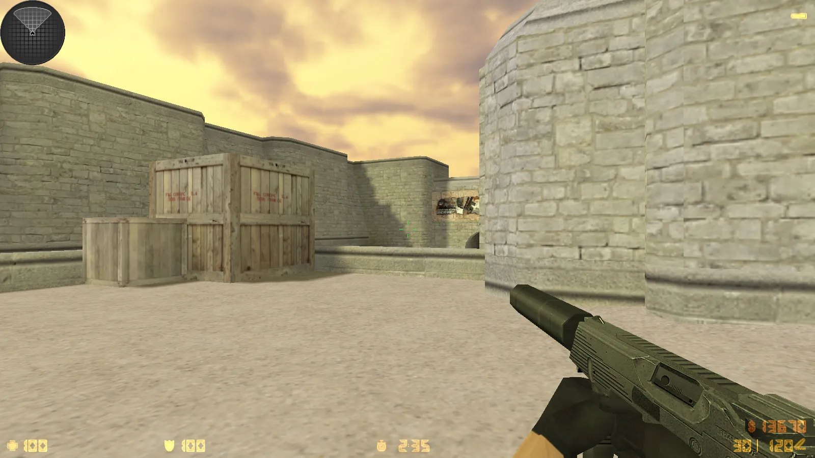 Скриншот  CS 1.6 Popular — сборка с 8 аддонами, 30 HD-скинами, темным меню и оптимальным конфигом