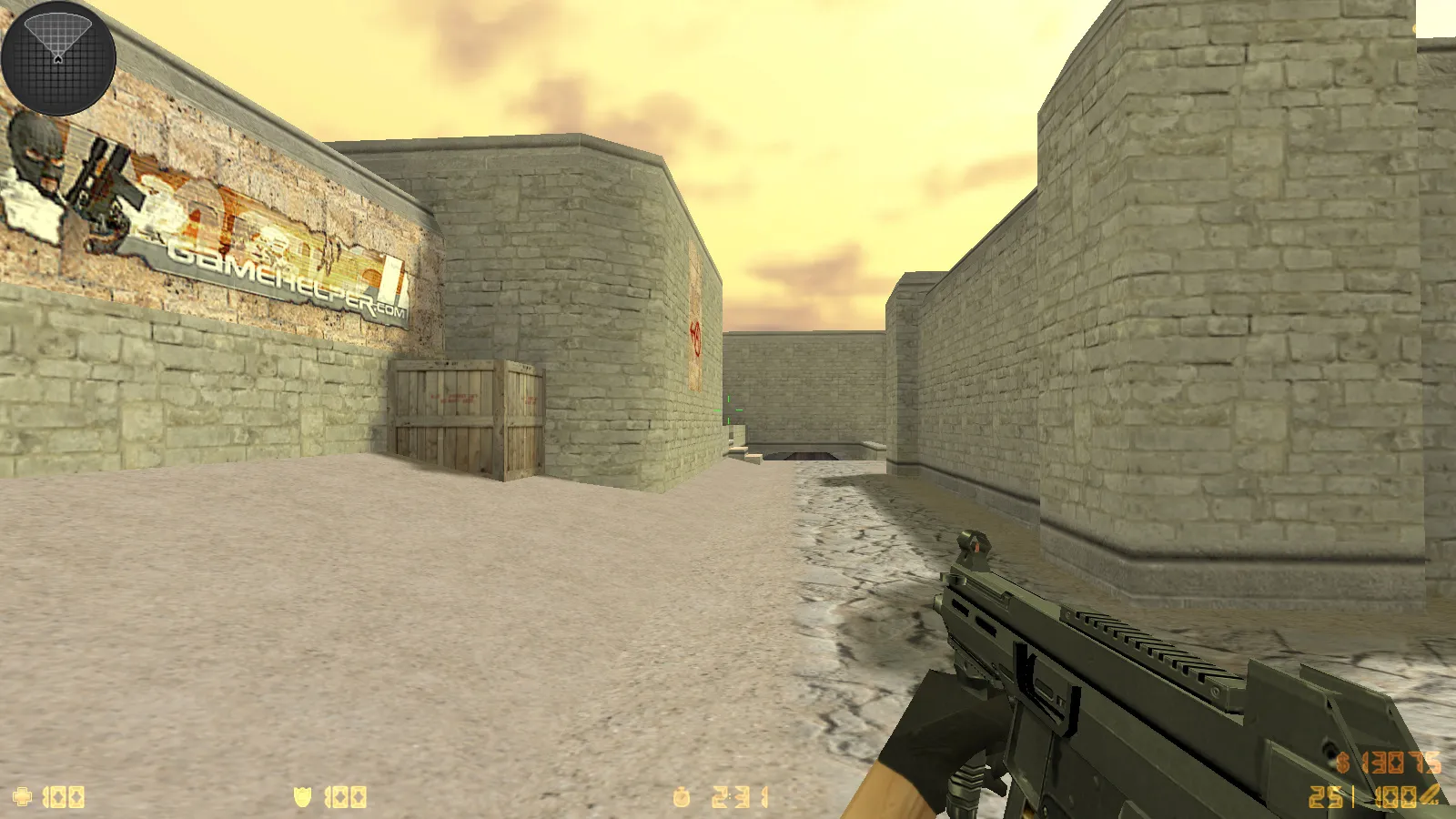 Скриншот  CS 1.6 Popular — сборка с 8 аддонами, 30 HD-скинами, темным меню и оптимальным конфигом