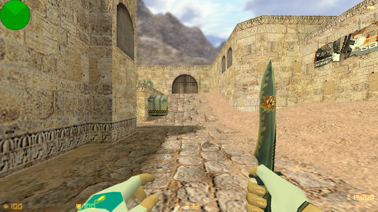 Скриншот CS 1.6 от PrO_cOsT: блогерская сборка с 31 скином, темным меню, флагом Казахстана и оптимизированным конфигом