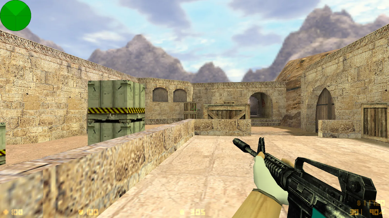 Скриншот CS 1.6 от PrO_cOsT: блогерская сборка с 31 скином, темным меню, флагом Казахстана и оптимизированным конфигом