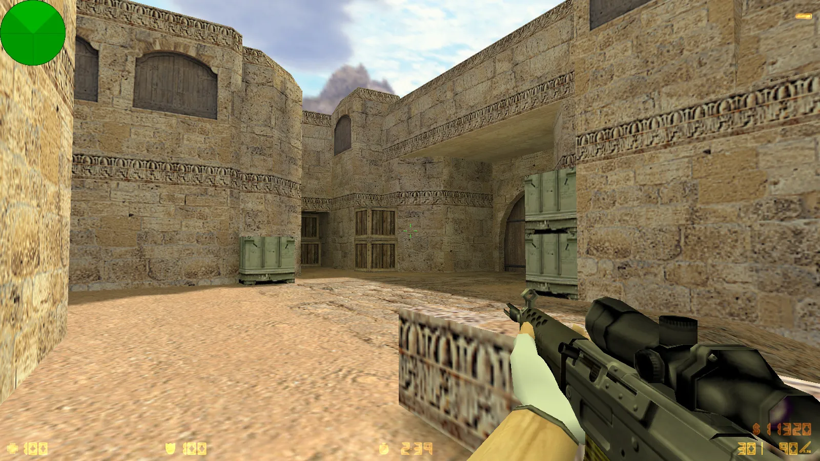 Скриншот  CS 1.6 от PrO_cOsT: блогерская сборка с 31 скином, темным меню, флагом Казахстана и оптимизированным конфигом