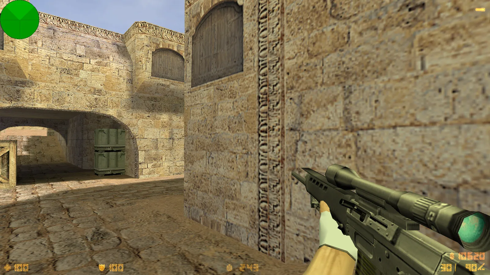 Скриншот  CS 1.6 от PrO_cOsT: блогерская сборка с 31 скином, темным меню, флагом Казахстана и оптимизированным конфигом